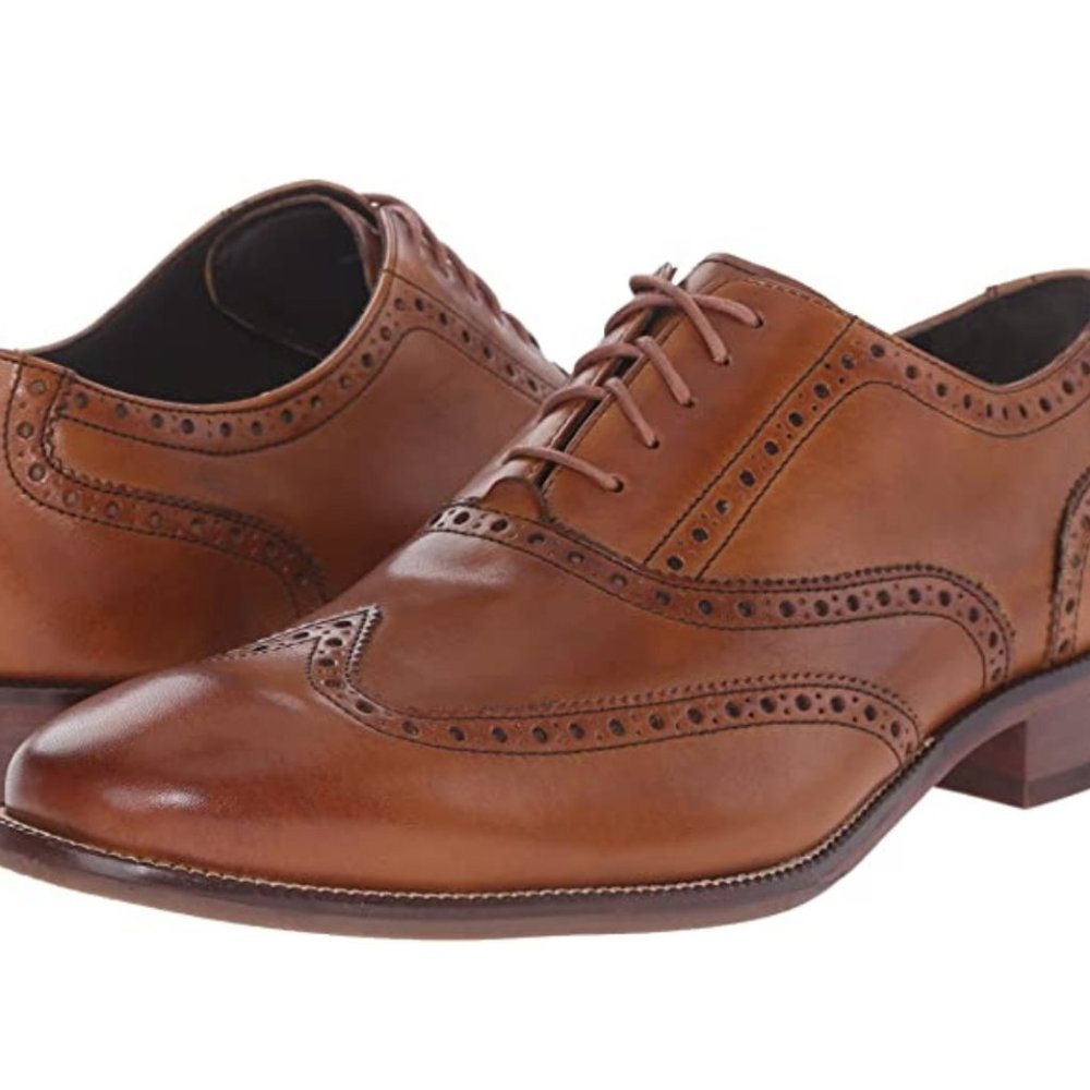 Cole Haan Williams Tan Wingtip Shoes Oxford